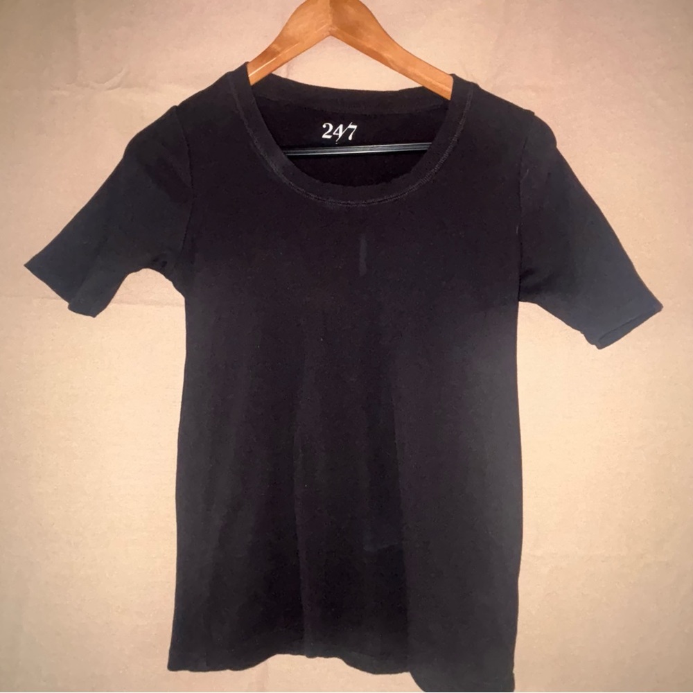 Maurices Fitted Black Short Sleeve T-Shirt
